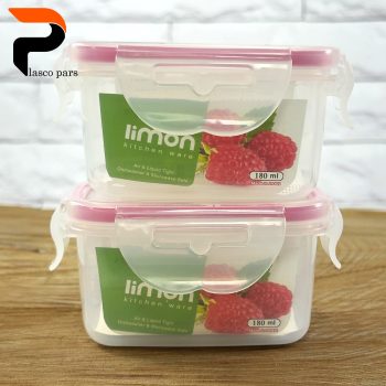 سرویس ظرف فریزری 16 پارچه مستطیل لیمون - Image 7