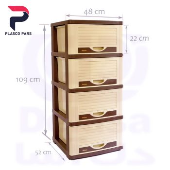 دراورD119-XS4قهوه ایی - Image 3