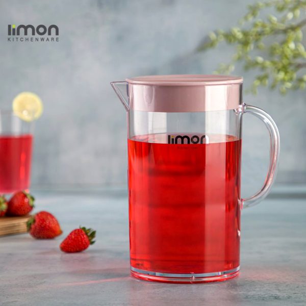 پارچ کریستالی گرد بلند لیمون