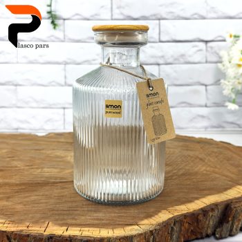 تنگ آب 1.35 لیتر درب چوبی لیمون