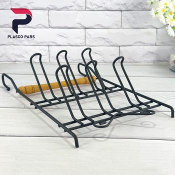 جا لیوان آویز فلزی دسته چوبی صبا لیمیتاک - Image 3