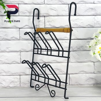 جا لیوان آویز فلزی دسته چوبی صبا لیمیتاک - Image 4