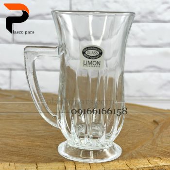 استکان شیشه ای دسته دار لیمون - Image 4