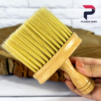 برس مویی آرایشی دسته کوتاه چوبی - Image 4