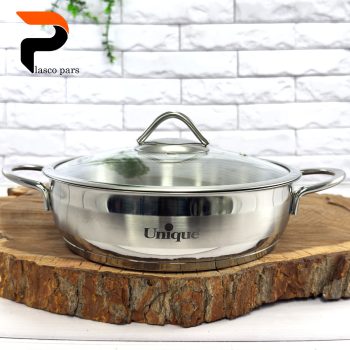 تابه استیل دو دسته سایز 24 یونیک