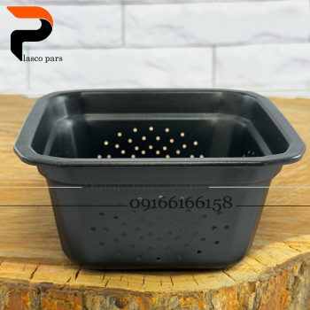 تفاله گیر استیل مربع مشکی - Image 3