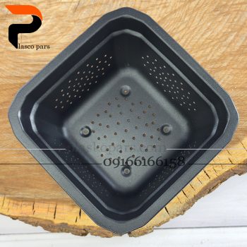 تفاله گیر استیل مربع مشکی