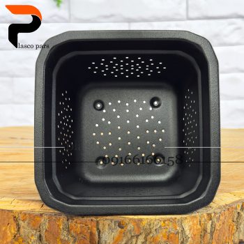 تفاله گیر استیل مربع مشکی - Image 5