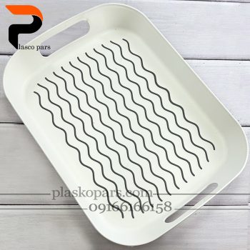 سینی دسته دار لیزری موج 2370 رزگلد