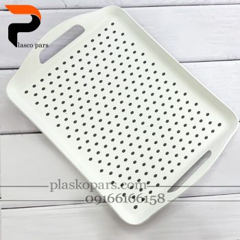 سینی  دسته دار لیزری 2375 رزگلد - Image 4