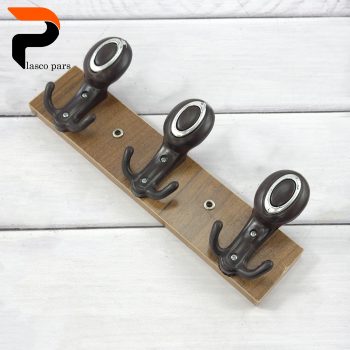 دیوارکوب 3 شاخ چوبی