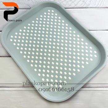 سینی تخت لیزری بزرگ 2372 رزگلد - Image 2