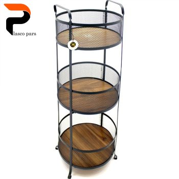 جاپیازی 3 طبقه گرد کف چوبی مرولین - Image 6