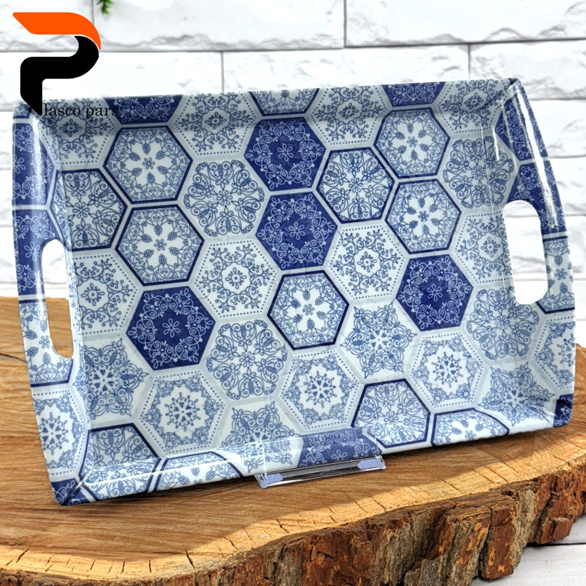 سینی دسته دار کوچک ونیز ملامین - Image 3