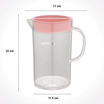 پارچ کریستالی گرد بلند لیمون - Image 2