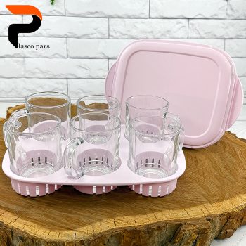 ست چایخوری 6 نفره مسافرتی پاستیلی لیمون - Image 4