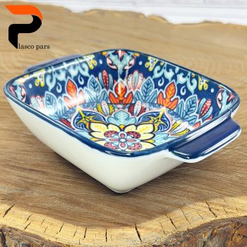 تابه سرامیکی دو دسته مربع مراکشی - Image 5