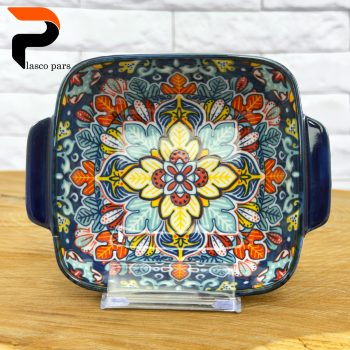 تابه سرامیکی دو دسته مربع مراکشی - Image 8