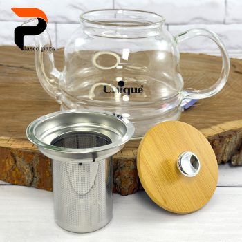 قوری پیرکس 850 صافی دار درب بامبو یونیک - Image 5