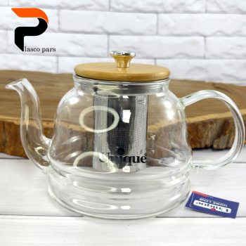 قوری پیرکس 1200صافی دار درب بامبو یونیک - Image 4