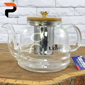 قوری پیرکس 1200صافی دار درب بامبو یونیک - Image 3