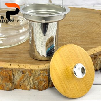 قوری پیرکس 1200صافی دار درب بامبو یونیک - Image 7