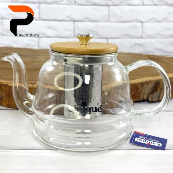 قوری پیرکس 1200صافی دار درب بامبو یونیک