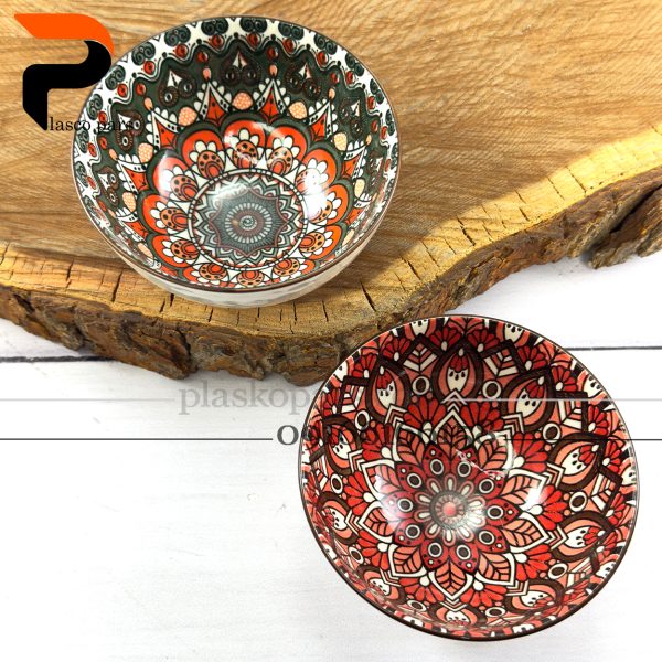 کاسه سرامیکی 2 عددی مراکشی قطر 11