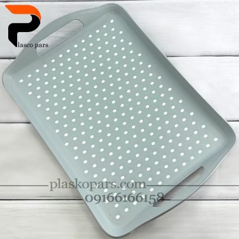 سینی  دسته دار لیزری 2375 رزگلد