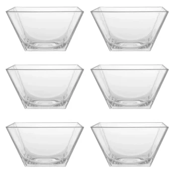 ست کاسه 6 عددی شیشه ای مربع لیمون - Image 3