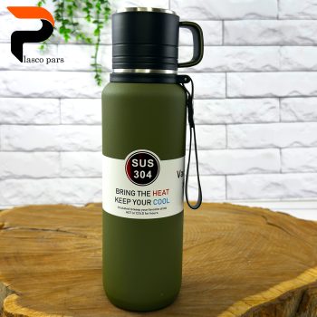 فلاسک قلمی 1 لیتر لیوان دار 201-304 - Image 11