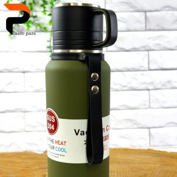 فلاسک قلمی 1 لیتر لیوان دار 201-304 - Image 12