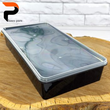 ظرف 2 لیتری دو عددی مشکی طب