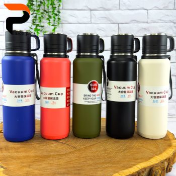 فلاسک قلمی 1 لیتر لیوان دار 201-304 - Image 2