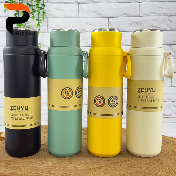 فلاسک قلمی 1 لیتر دسته دار zehyu