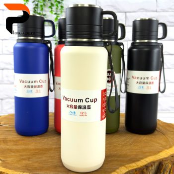 فلاسک قلمی 1 لیتر لیوان دار 201-304 - Image 9