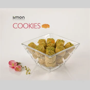 ست کاسه 6 عددی شیشه ای مربع لیمون - Image 4