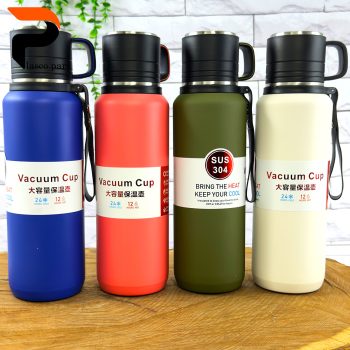 فلاسک قلمی 1 لیتر لیوان دار 201-304 - Image 13