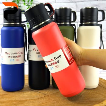 فلاسک قلمی 1 لیتر لیوان دار 201-304 - Image 5