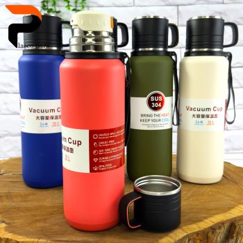 فلاسک قلمی 1 لیتر لیوان دار 201-304 - Image 4