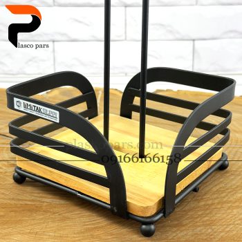 جادستمال حوله رومیزی فلزی کف چوب لیمیتاک - Image 4