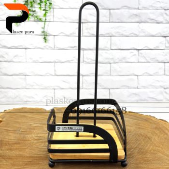 جادستمال حوله رومیزی فلزی کف چوب لیمیتاک - Image 6