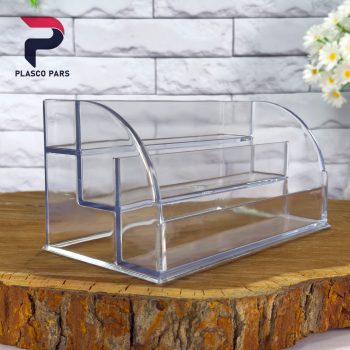 استند آرایشی 3 خانه کریستالی ویژن