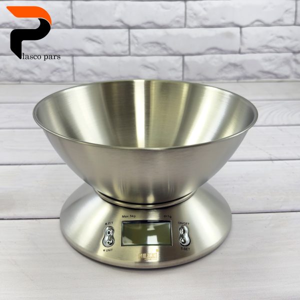 ترازو آشپزخانه استیل کاسه دار