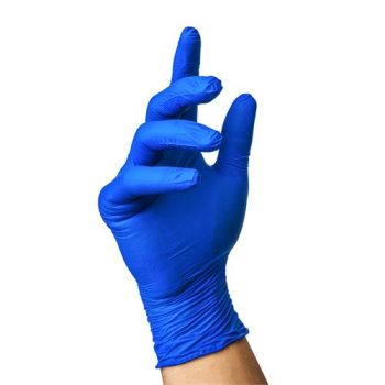 دستکش M آبی نیتریل 100 عددی - Image 2