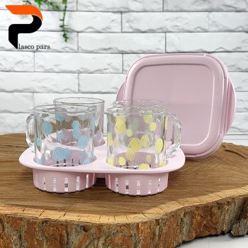 ست چایخوری 4نفره مسافرتی پاستیلی لیمون - Image 7