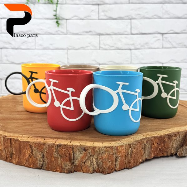 لیوان دوچرخه زیبا