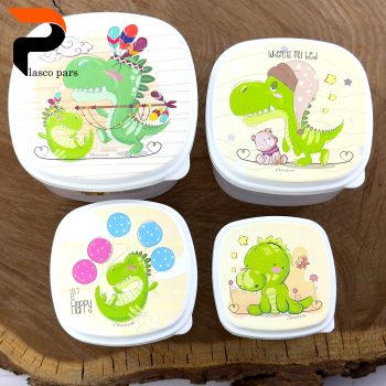 ست ظرف 4 عددی مربع بارانا زیبا - Image 4