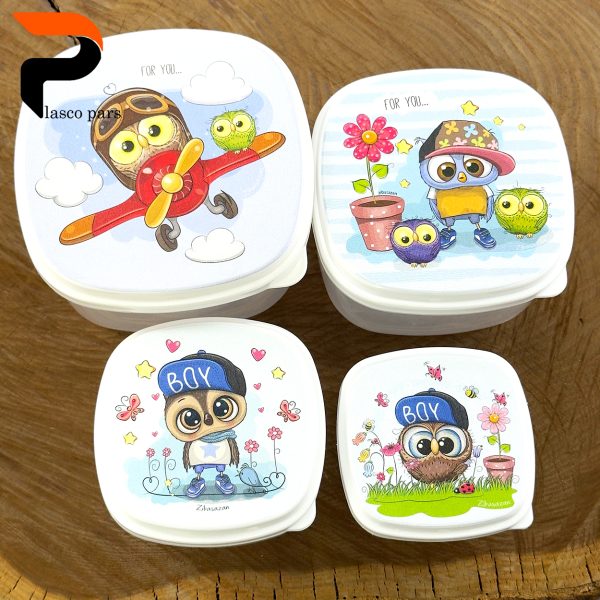 ست ظرف 4 عددی مربع بارانا زیبا