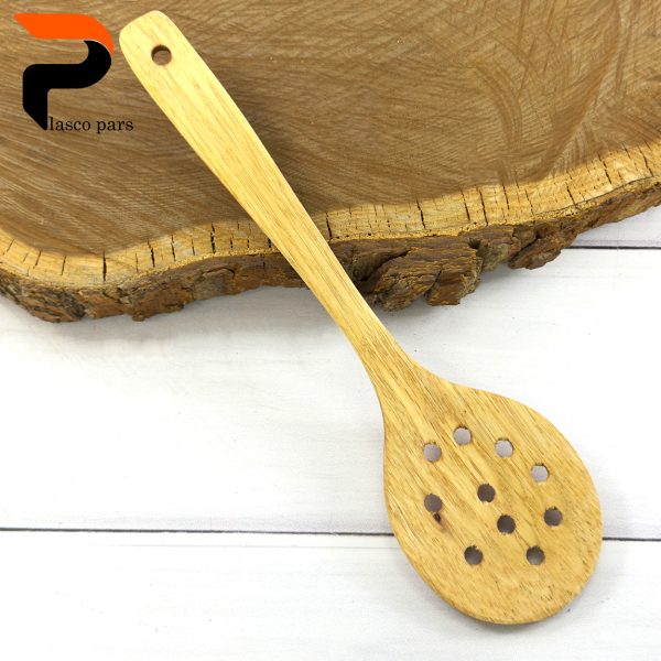 کفگیر پانچی گرد چوبی بلند